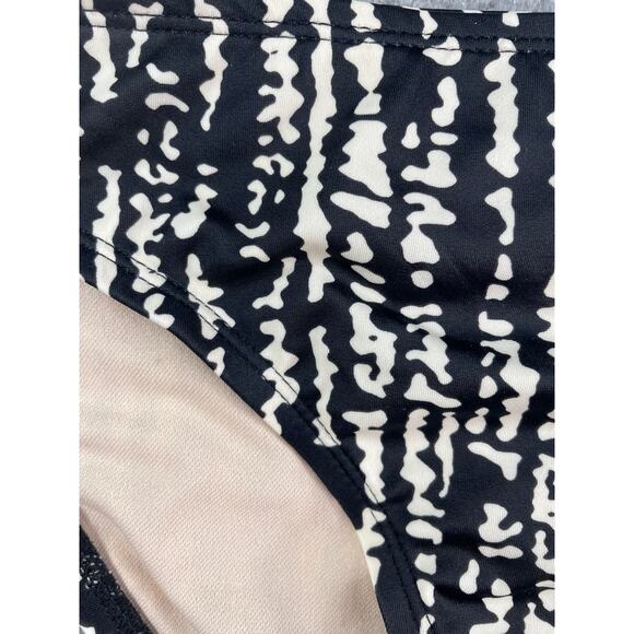 Kona Sol Swim Bottom Womens Medium (8-10) Black Low Rise Mid Seat Coverage NWT - Picture 4 of 10